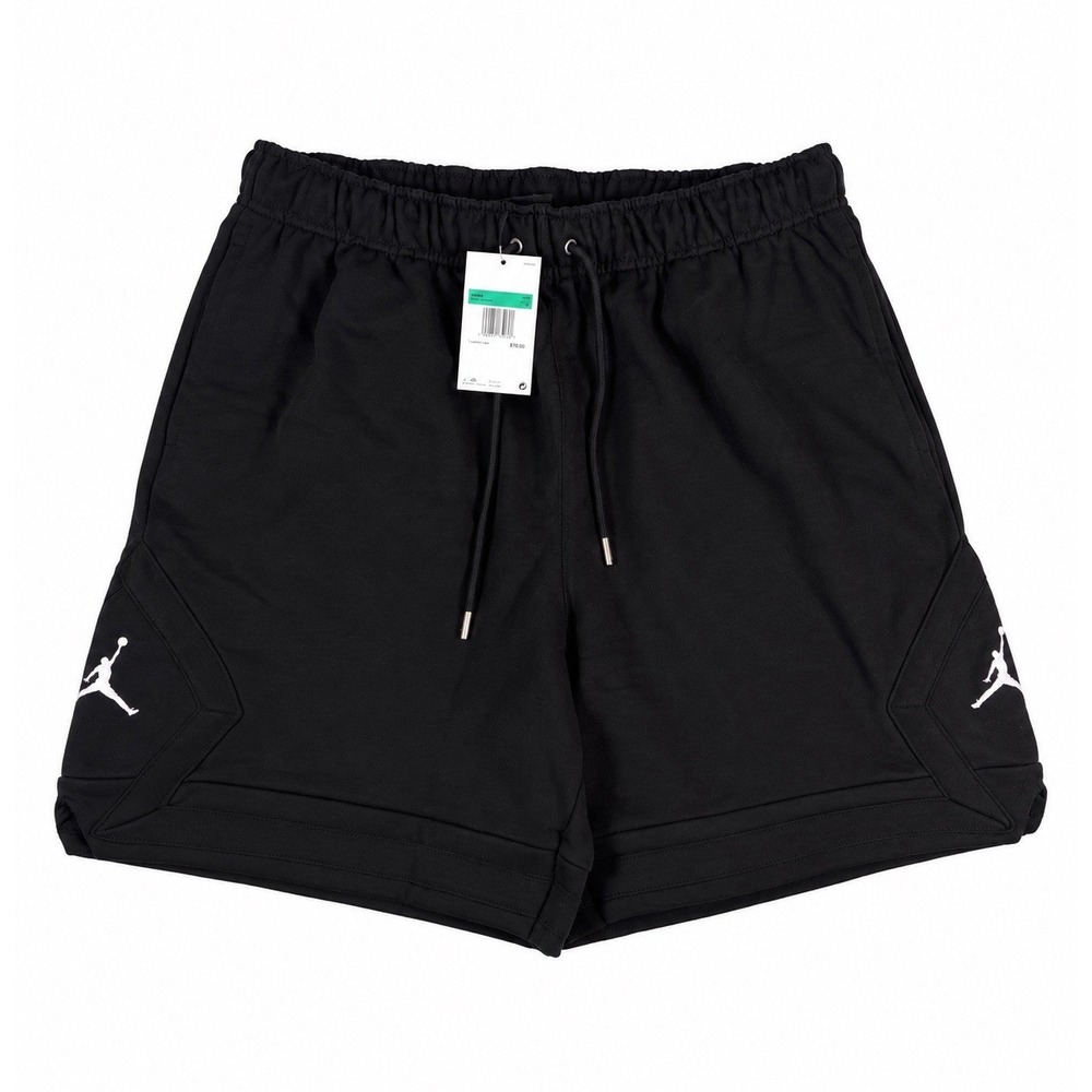 NWT Nike Air Jordan Men's Flight Fleece Diamond Shorts, Black, XL